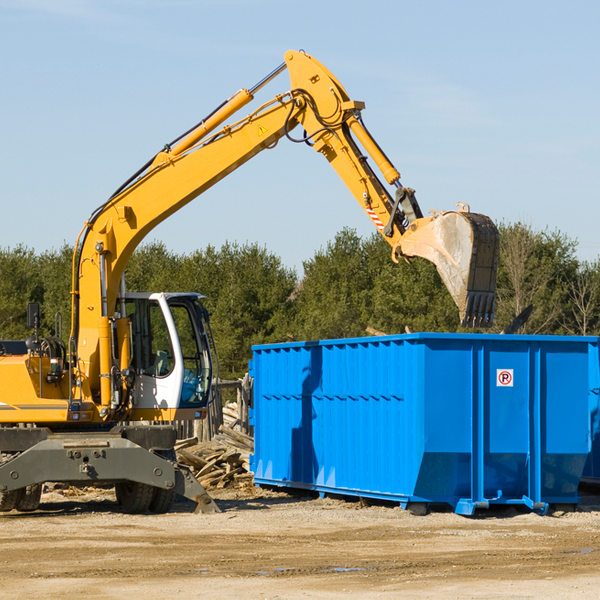 can i choose the location where the residential dumpster will be placed in Rexmont